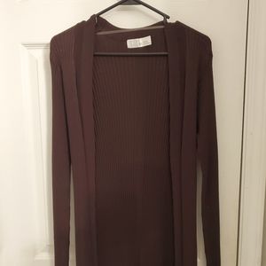 Long Brown Cardigan